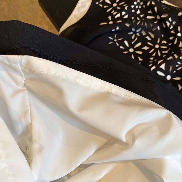 Calvin Klein Size 12 Sleeveless Shift Dress Black Floral Laser Cut Details - Picture 8 of 8